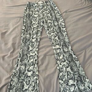 Urban Outfitters Snake Skin Flared Pants